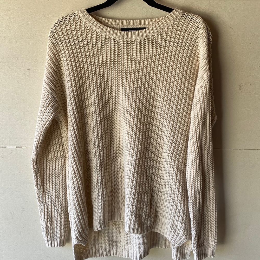 Cream Knit Forever 21 Sweater